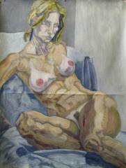 seated nude M. no.2 - click here to see an enlargement (opens a new window in front of this page)